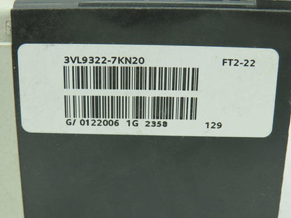 Siemens 3VL9322-7KN20 Circuit Breaker/Trip Unit 225A