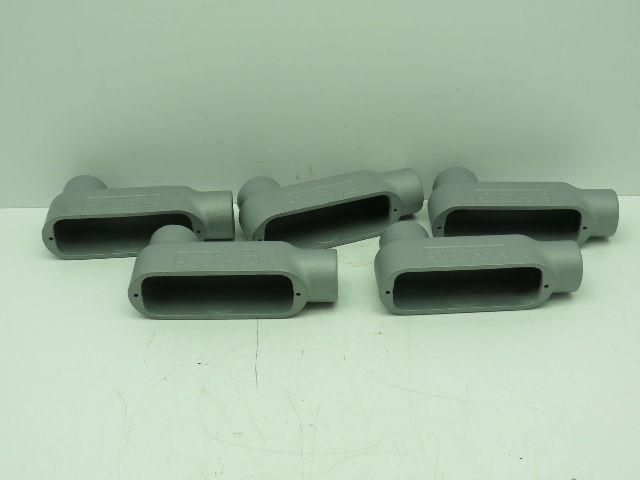 Appleton LB100-M 1" Conduit Outlet Bodies Type LB Lot of 5