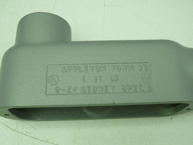 Appleton LB100-M 1" Conduit Outlet Bodies Type LB Lot of 5