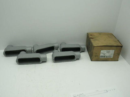 Appleton LB100-M 1" Conduit Outlet Bodies Type LB Lot of 5