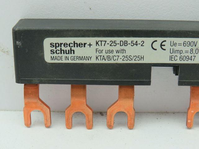 Sprecher Schuh KT7-25-DB-54-2  Block Busbar for KTA/B/C7-25S/25H  Lot of 3