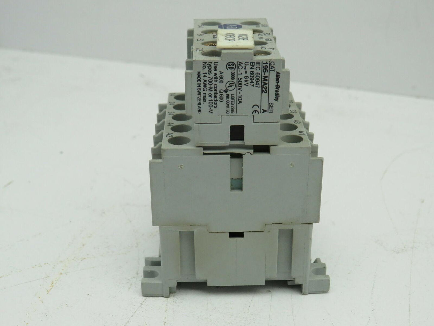 Allen Bradley 700DC-M400*/A Control Relay 600VAC 5A Ser A W/195-MA22/A Lot of 6