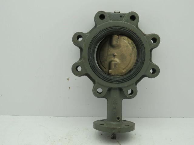 Milwaukee CL223ED Lug Style 4" Butterfly Valve 8-Bolt Cast Iron AL-Bronze EPDM