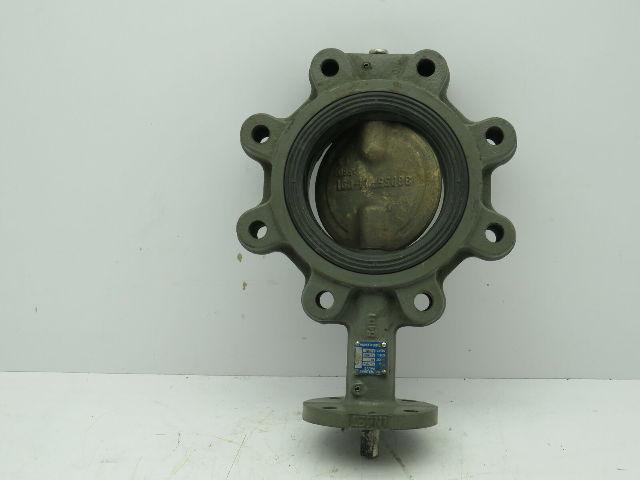 Milwaukee CL223ED Lug Style 4" Butterfly Valve 8-Bolt Cast Iron AL-Bronze EPDM