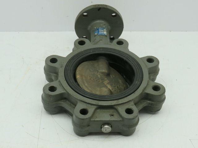 Milwaukee CL223ED Lug Style 4" Butterfly Valve 8-Bolt Cast Iron AL-Bronze EPDM