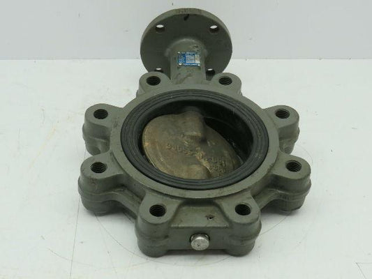 Milwaukee CL223ED Lug Style 4" Butterfly Valve 8-Bolt Cast Iron AL-Bronze EPDM