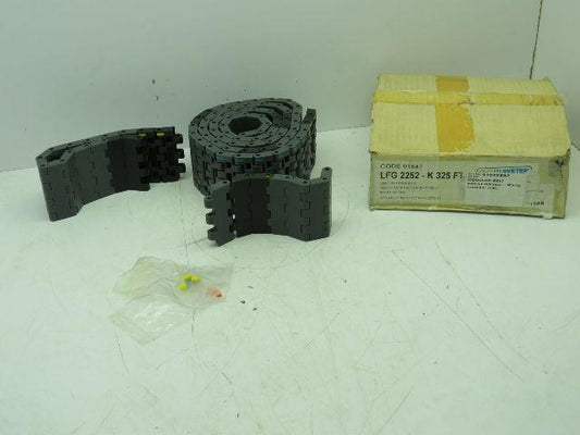 System Plast LFG 2252-K325 Flat Top Modular Plastic Conveyor Belt 3-1/4" x 7' 2"