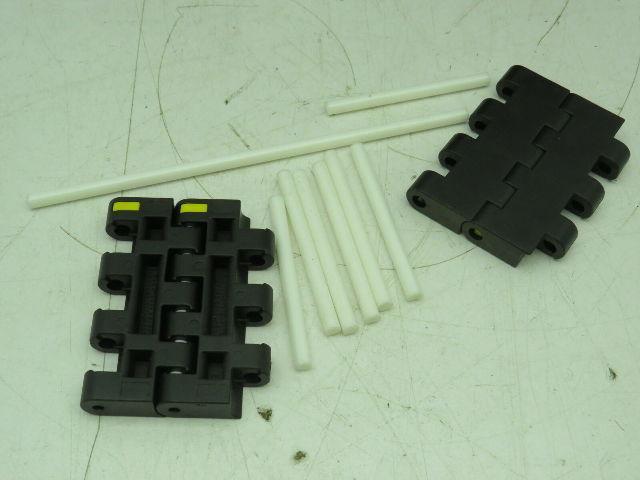 System Plast LFG 2252-K750 FT Flat Top Modular Plastic Conveyor Belt 7-1/2" x 8'