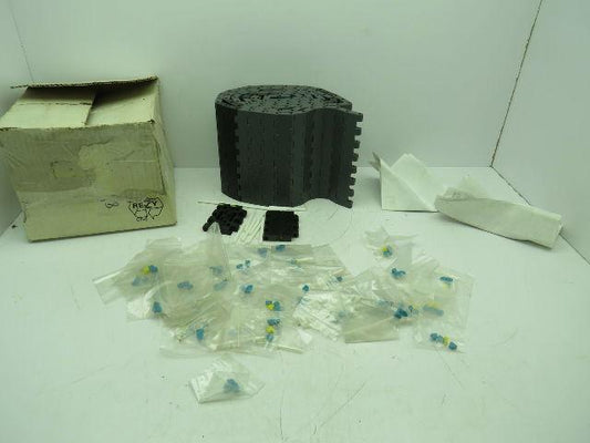 System Plast LFG 2252-K750 FT Flat Top Modular Plastic Conveyor Belt 7-1/2" x 8'