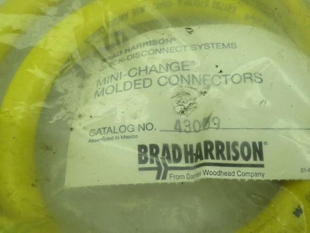 Brad Harrison 43009 Mini Change Quick Disconnect Cordset 8P Male Connector Plug