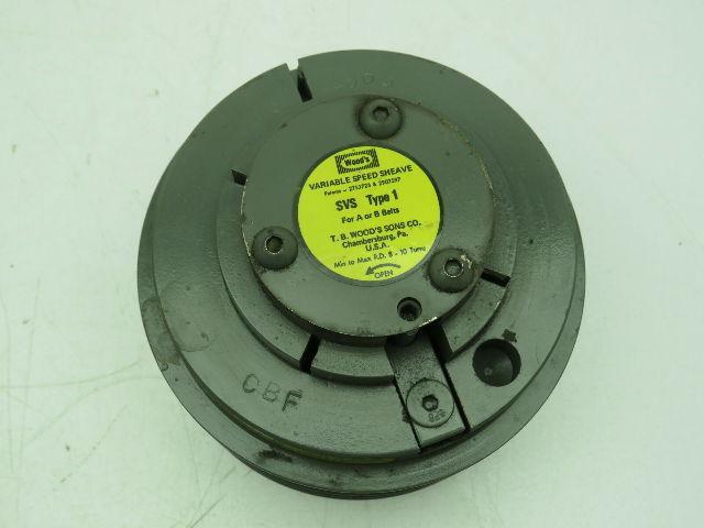 TB Woods SVS49B3 Variable Pitch/Speed B-Belt Pulley 3 Groove 1-3/8" Bore