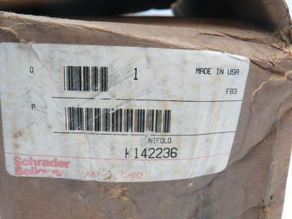 Parker Schrader K142236 Double Solenoid Valve Manifold Sub Base 1" Valveair II