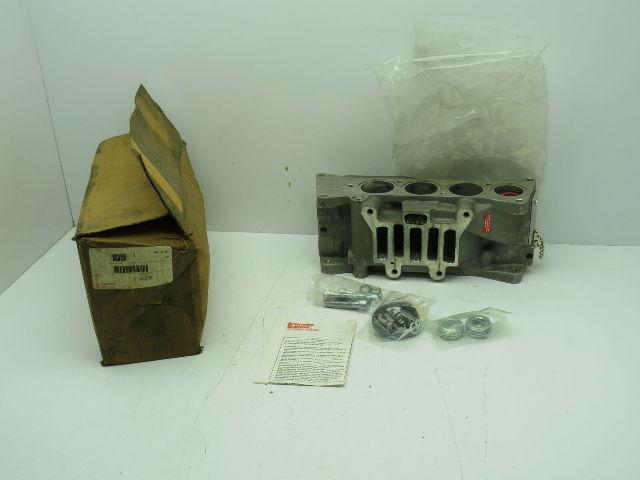 Parker Schrader K142236 Double Solenoid Valve Manifold Sub Base 1" Valveair II