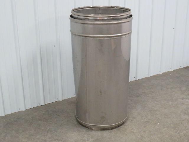 Metal Fab 20PIC42-440 Stainless Double Wall Pressure Chimney Pipe Duct 20" x 42"