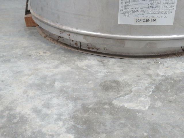 Metal Fab 20PIC30-440 Stainless Double Wall Pressure Chimney Pipe Duct 20" x 30"