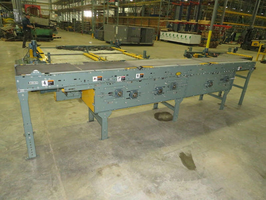 Hytrol 18"x15' Belt Conveyor 3-Stage Gapper Accumulator Center Drive 50-98 FPM