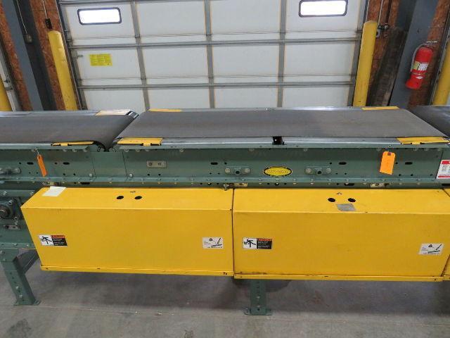 Hytrol 18"x15' Belt Conveyor 3-Stage Gapper Accumulator Center Drive 50-98 FPM