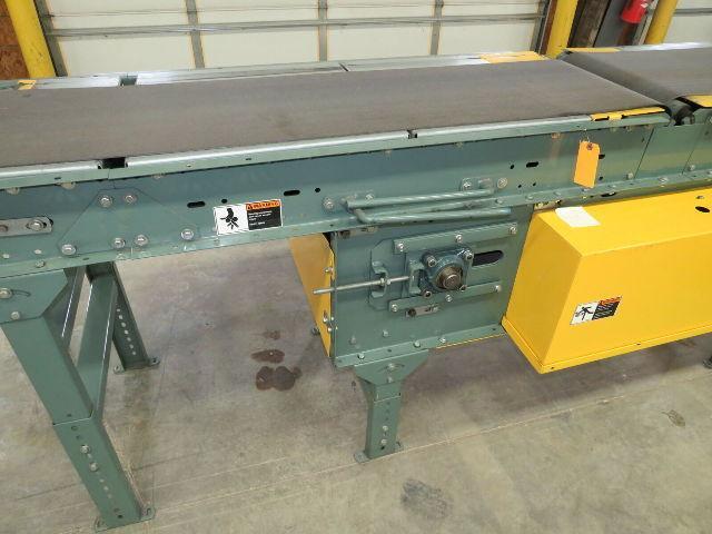 Hytrol 18"x15' Belt Conveyor 3-Stage Gapper Accumulator Center Drive 50-98 FPM