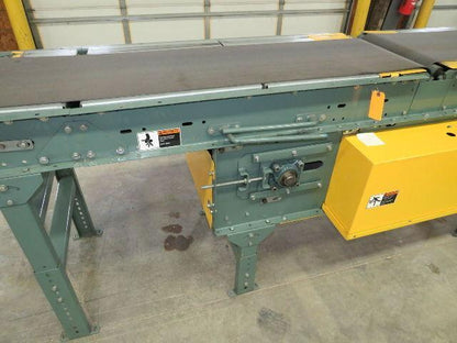 Hytrol 18"x15' Belt Conveyor 3-Stage Gapper Accumulator Center Drive 50-98 FPM