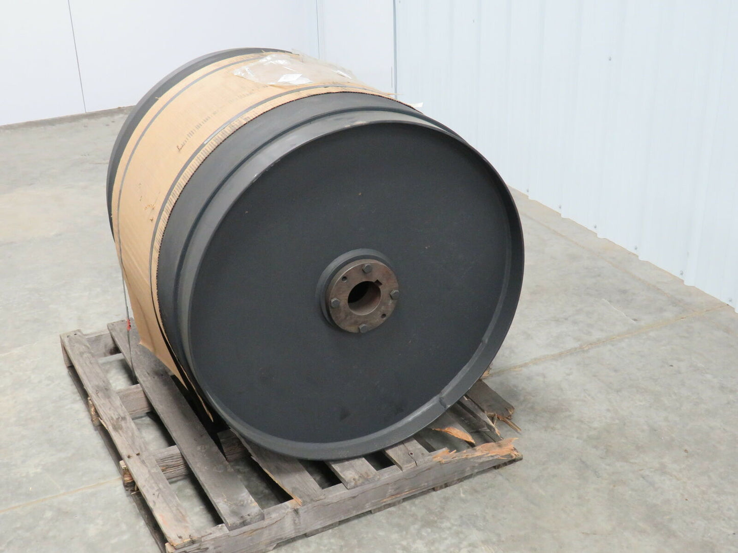 Steel Conveyor Pulley Drive Drum 30" OD 32" Face 26" Belt Width Lagged 3" Bore