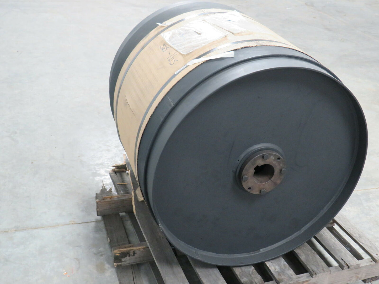 Steel Conveyor Pulley Drive Drum 30" OD 32" Face 26" Belt Width Lagged 3" Bore