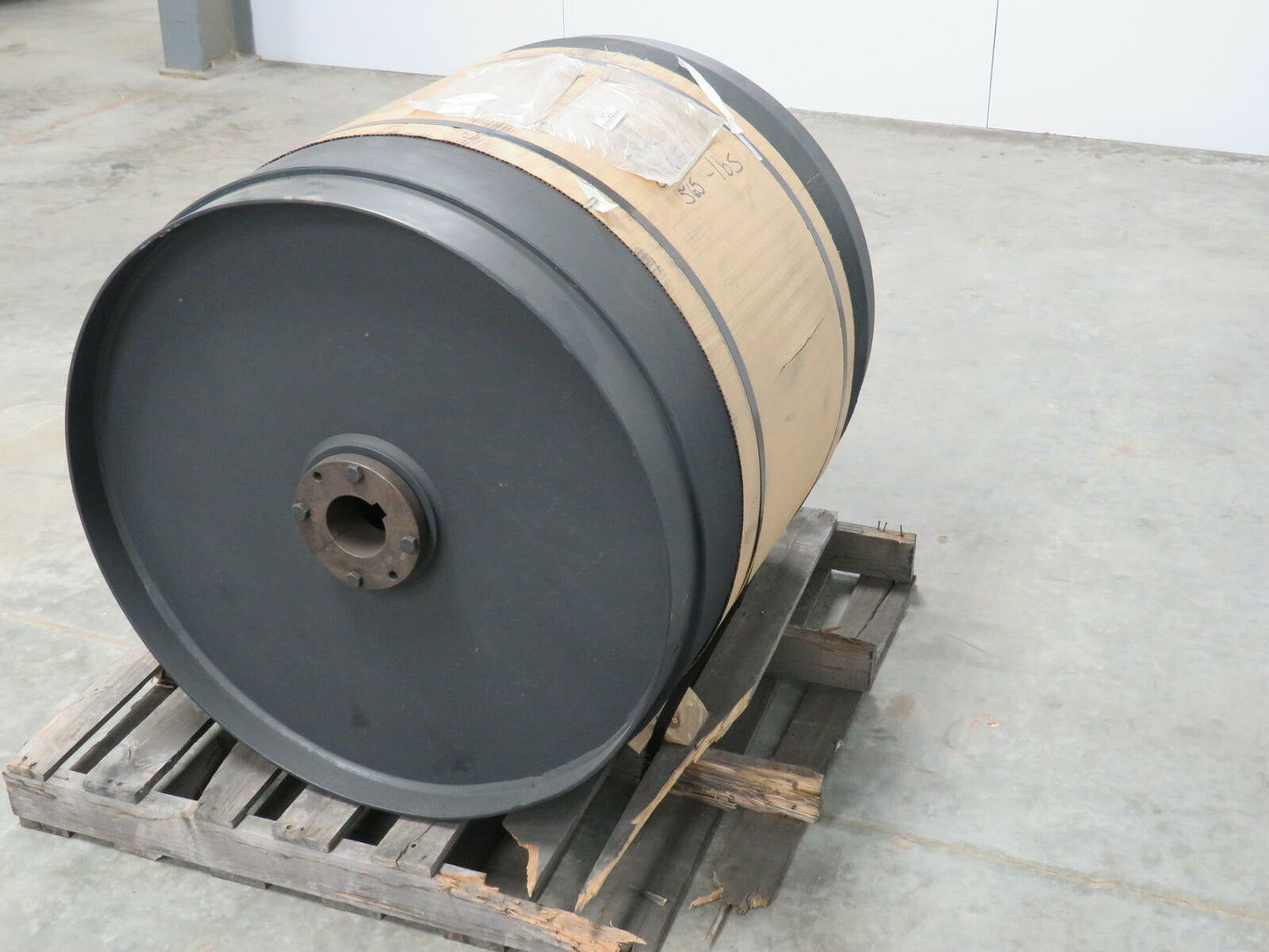 Steel Conveyor Pulley Drive Drum 30" OD 32" Face 26" Belt Width Lagged 3" Bore
