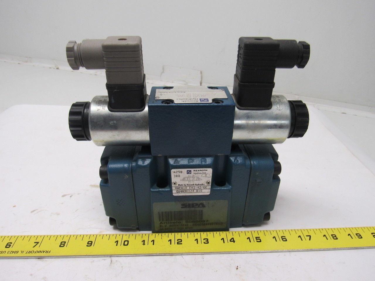 Rexroth 4WEH 10 E42-4X/6EG24N9ETK4/B10 Solenoid Operated Directional Spool Valve
