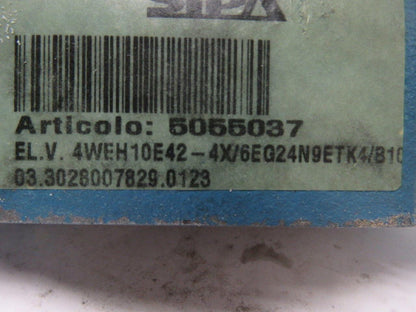 Rexroth 4WEH 10 E42-4X/6EG24N9ETK4/B10 Solenoid Operated Directional Spool Valve