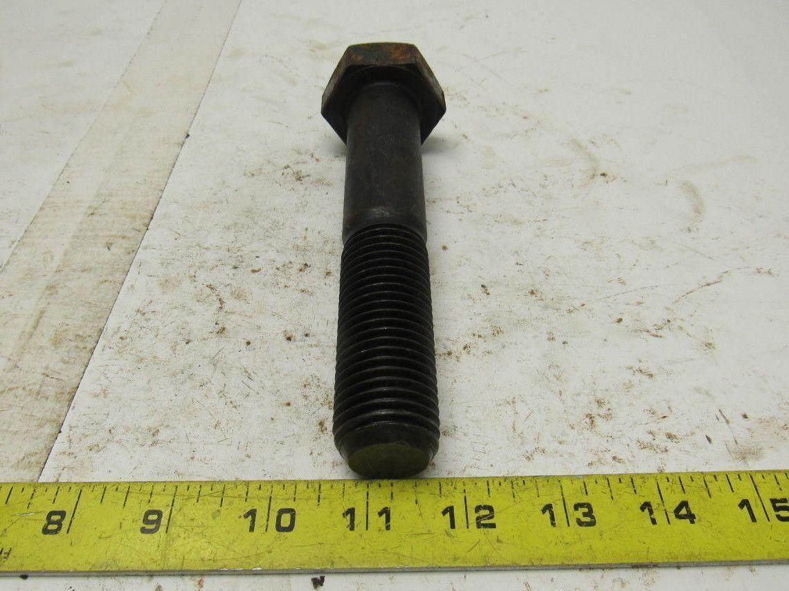 1-1/8"-8 x 6" A193 B7 Heavy Hex Bolt Cap Screw Black Oxide Lot of 3