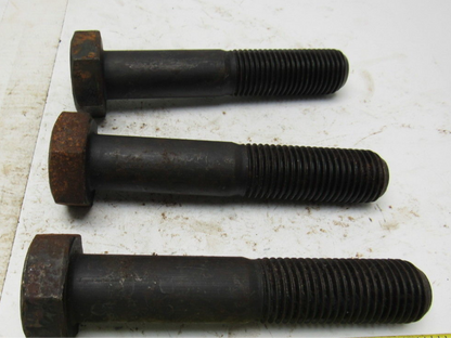 1-1/8"-8 x 6" A193 B7 Heavy Hex Bolt Cap Screw Black Oxide Lot of 3