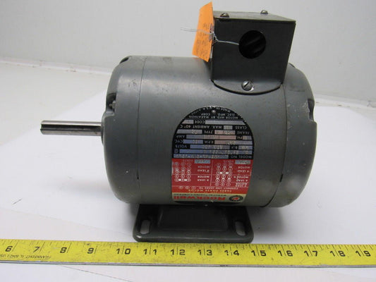 Rockwell 438-02-314-0524 1/3Hp Electric Motor 230/460V 3PH 3450RPM Y56-4 Frame