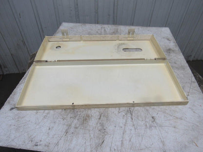 V-Belt Idler Pulley Guard Hinged Door Enclosure 34"x13"x 4"
