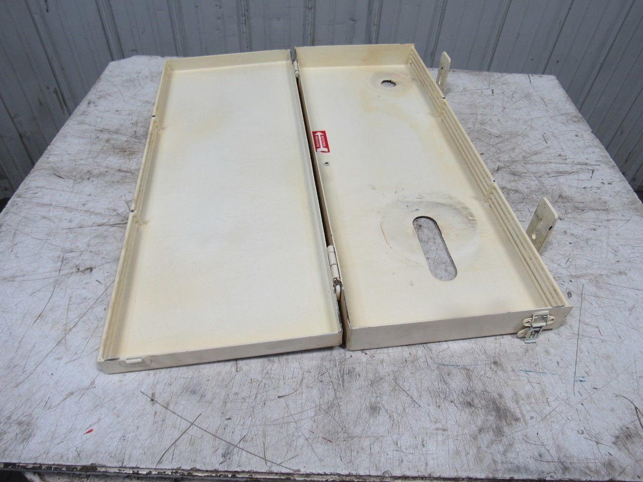 V-Belt Idler Pulley Guard Hinged Door Enclosure 34"x13"x 4"