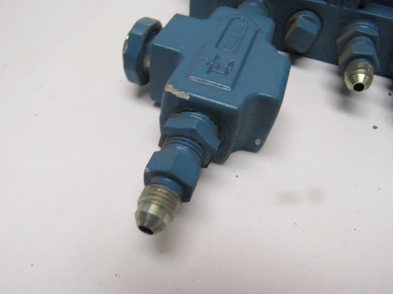 Numatics I13BA415M Pneumatic Solenoid Valve 2 Bank Assembly Base