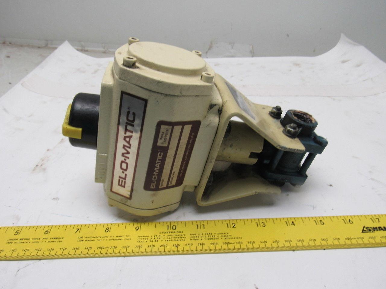 EL-O-MATIC PDN 35 Pneumatic Air Actuator 1/2" NPT Ball Valve 120PSI