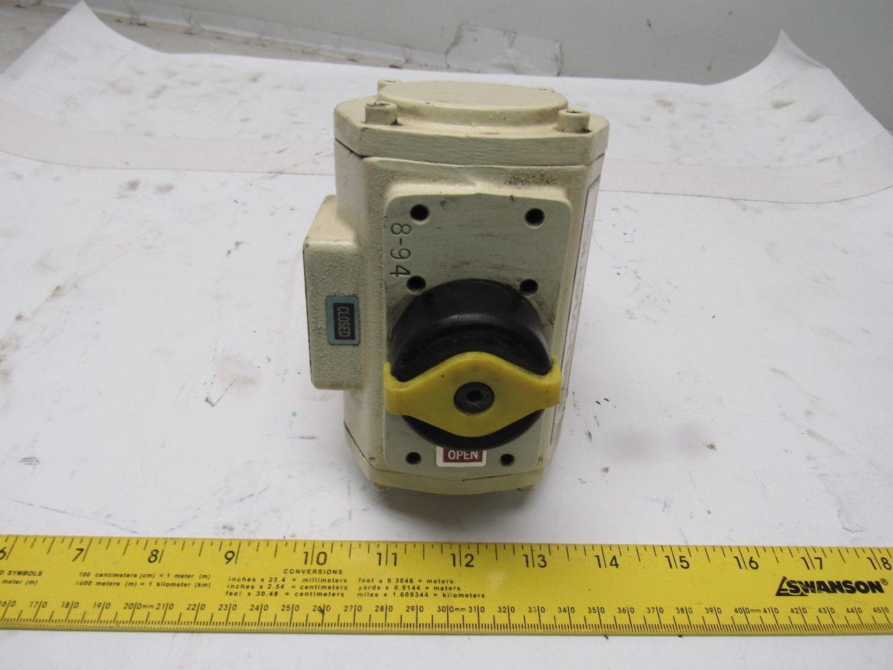 EL-O-MATIC PDN 35 Pneumatic Air Actuator 1/2" NPT Ball Valve 120PSI