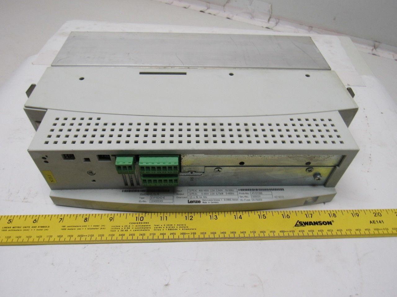 Lenze EVF8242-E VFD Motor Drive 3HP 3.9AMP 480V In 33.8242-E.1G.16