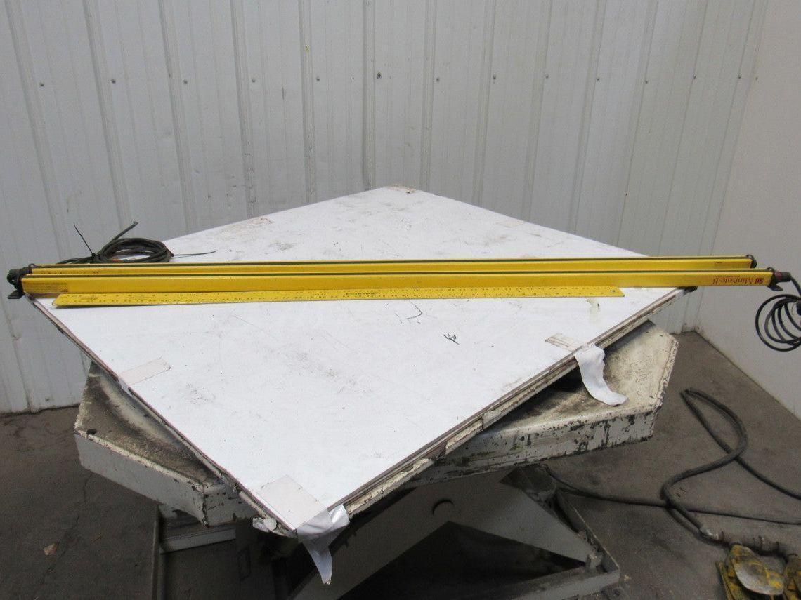 STI MiniSafe-B MS4364B-2 Safety Light Curtain Receiver & Transmitter Set 64"