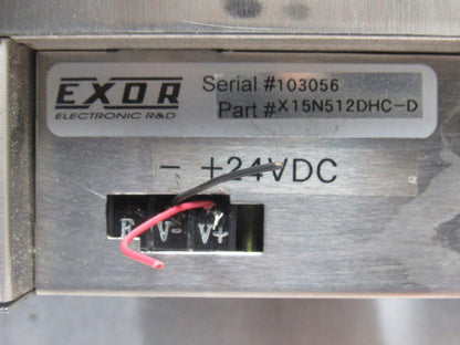 EXOR R&D X15N512DHC-D 15" Industrial Computer Monitor HMI 24VDC
