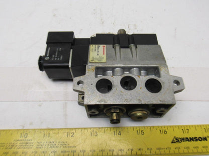 Norgren SXE9573-871-M1 Solenoid Actuated Air Valve 5/2 Base 24V Coil
