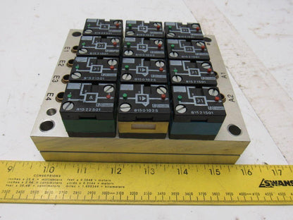 Rexroth Crouzet  81521501 Pneumatic Logic Component Element Manifold Assembly