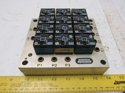 Rexroth Crouzet  81521501 Pneumatic Logic Component Element Manifold Assembly