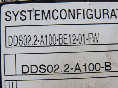 Indramat DDS02.2-A100-BE12-01-FW Ac Servo Controller