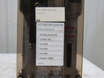 Indramat DDS02.2-A100-BE12-01-FW Ac Servo Controller