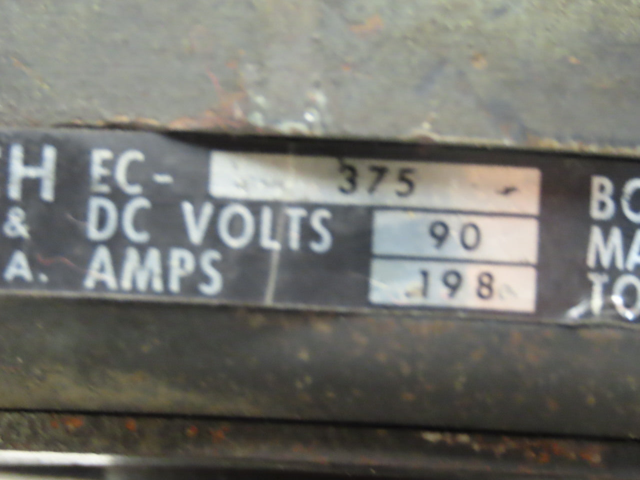 Warner EC-375 Electro-Clutch 90VDC 5000 RPM 16ft/Lb. Torque 5/8" Bore