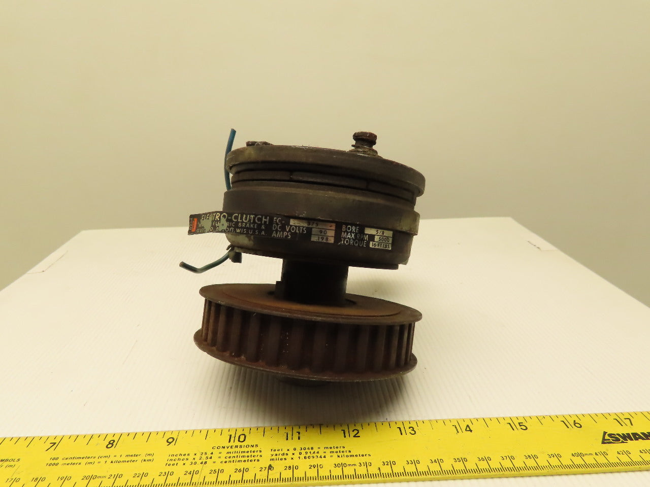 Warner EC-375 Electro-Clutch 90VDC 5000 RPM 16ft/Lb. Torque 5/8" Bore