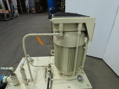 Vickers PVQ40 20HP 90 Gal. Hydraulic Power Unit Heat Exchanger 230/460 3Ph