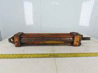 Hydraulic Tie Rod Cylinder 3.5" Bore 18" Stroke Clevis Mount