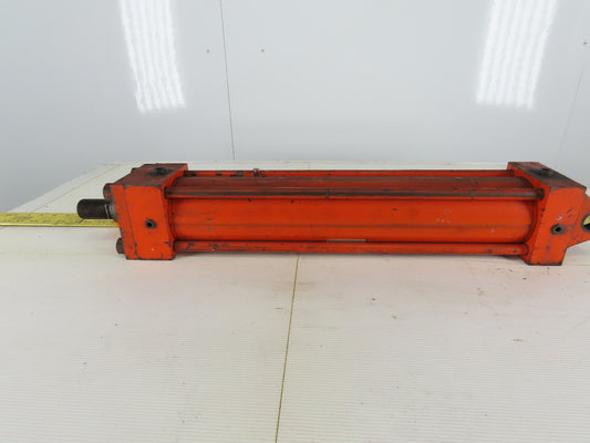 Hydraulic Tie Rod Cylinder 3.5" Bore 18" Stroke Clevis Mount
