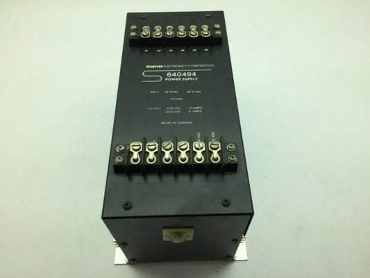 Stabylex Electronics Corporation 640494 Power Supply 3 Phase 19VAC 30VAC
